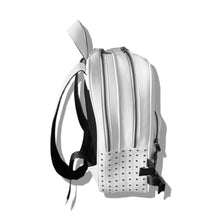Load image into Gallery viewer, KIOLOGY WINTER WHITE LOGO BACKPACK
